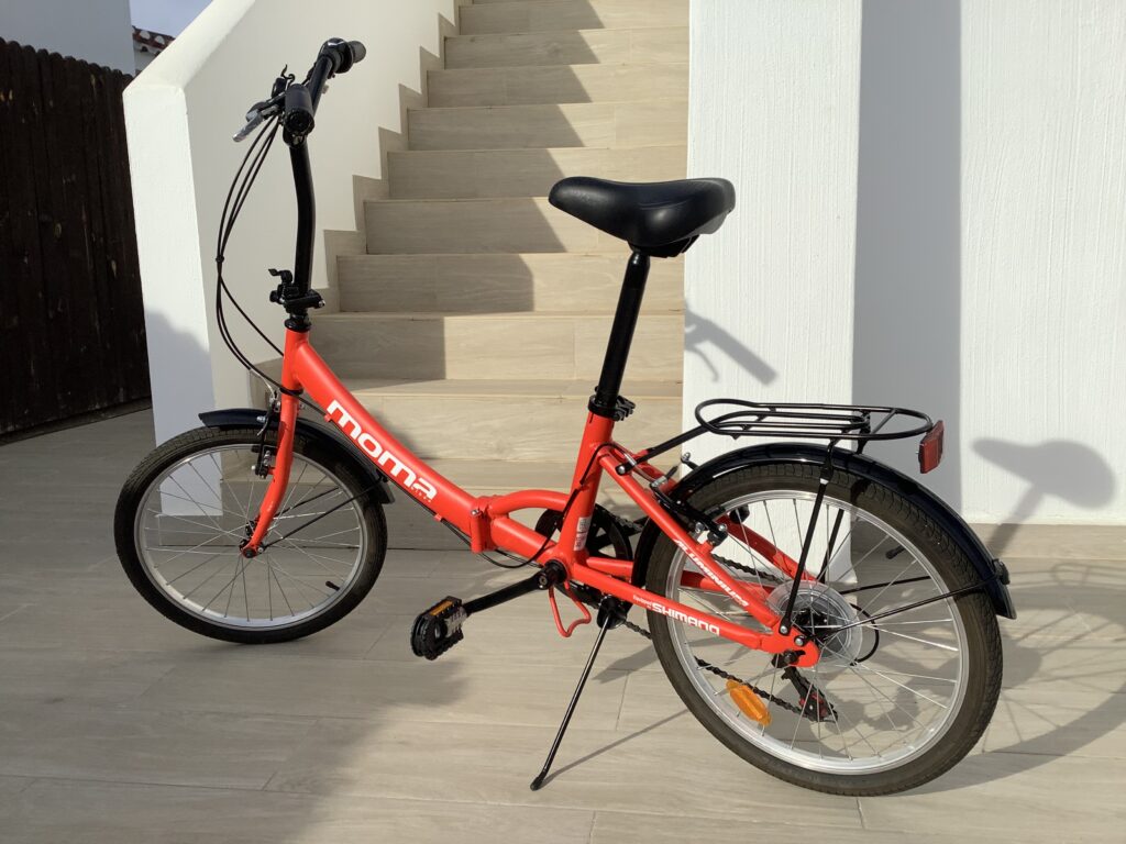 Fold bike to sale, red